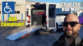 NEMT Wheelchair Ramp Van! Quick-Release Seating! 2024 Ram ProMaster | Chad The Van Man