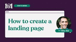 How to create a landing page on WordPress.com