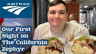 Amtrak The California Zephyr Part 1 | Roomette Tour | Dinner Food | Storage Space | November 2024