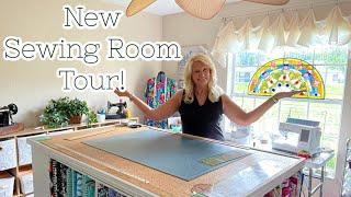 New & Improved Sewing Room! #roomtour #designtutorial