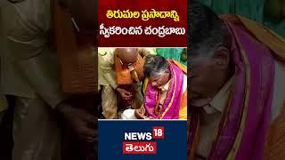 Chandrababu Eat Tirumala Laddu | Tirumala Brahmotsavam 2024 | Tirumala Laddu | TTD | News18 Telugu