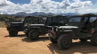 Vintage Willys Jeeps on Taylor Pass Colorado