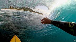 RAW POV: INSANELY GLASSY 8-10FT PIPELINE PERFECTION!