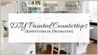 *NEW* PAINTED KITCHEN COUNTERTOPS (DIY) | FAUX CALACATTA MARBLE COUNTERTOPS | KITCHEN DESIGN