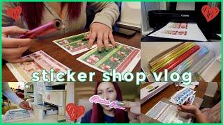 STICKER SHOP BEHIND THE SCENES | Prepping for Black Friday + Foiling Stickers! | Romina Rossa