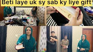 Beti laye Uk sy gifts | Gifts Unboxing Wow  |Sab Family Khush|@MeinHiraNaz-Familyvlog |