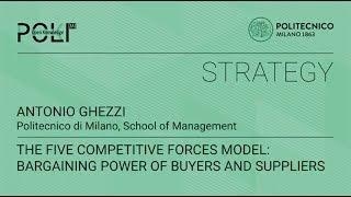 Five Competitive Forces Model: bargaining power of buyers and suppliers (Antonio Ghezzi)