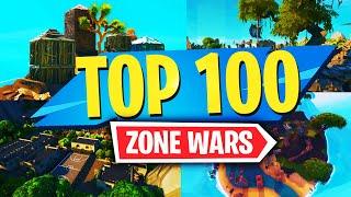 TOP 100 Best ZONE WARS Map CODES Of All Time In Fortnite Creative (All Seasons)