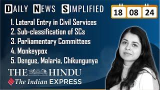 The Hindu & The Indian Express Analysis | 18 August, 2024 | Daily Current Affairs | DNS | UPSC CSE