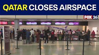 Qatar closes airspace after strikes from Iran