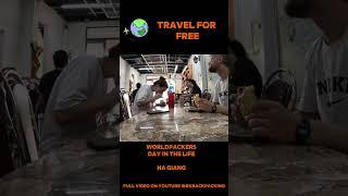 Travel for free: worldpackers day in the life #Shorts #worldpackers #volunteering #hagiangloop