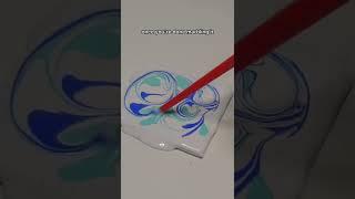 easy & aesthetic drip marble abstract art idea  #shorts