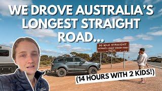 We drove 14 hours with 2 kids and went a little crazy... Crossing the Nullarbor in our Caravan