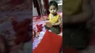 Charvi malhotra playing with toys 