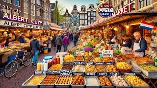 AMAZING Amsterdam Street Food Secrets EXPOSED at Albert Cuyp Market 2025