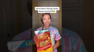 we’ve been closing cereal boxes WRONG?! #shorts