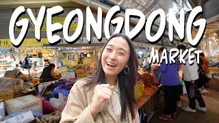 Doobydobap visits Gwangjang Market Dupe | Gyeongdong Market, local foods, Korean traditional market