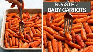 Caramelized, Tender and Addictive Brown Sugar Roasted Baby Carrots!