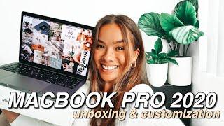 UNBOXING AND CUSTOMIZING MY NEW MACBOOK PRO 2020 13" | Tips & Tricks to Customize Your MacBook!