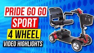 Pride S74 Go Go Sport 4 Wheel Scooter [2024]