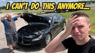 After 3 FAILED ENGINES on my Maserati Ghibli, my mechanic is QUITTING, and I'm out THOUSANDS