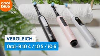 Oral-B iO 4/ iO 5/ iO 6 Zahnbürsten | Vergleich