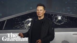 'Armour glass' windows on new Tesla Cybertruck shatter during demonstration