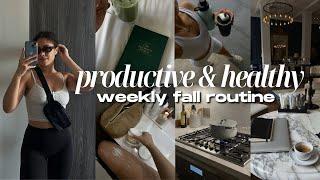 NEW WEEKLY FALL ROUTINE  getting back into healthy habits & being productive for the week!