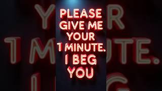 ONE MINUTE CAN CHANGE EVERYTHING PLEASE WATCH | GOD MESSAGE TODAY | GOD'S BLESSINGS MESSAGE #god