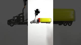 Draw a Container truck with a Lighter #short #simple #drawing #drawtoys #truck #howto #drawingideas