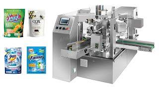 High Speed Premade Pouch Rotary Filling Sealing Machine