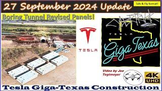 Tunnel Revised Panels! Bag House Soars & S Tunnel Buried! 27 Sep 2024 Giga Texas Update (07:55AM)