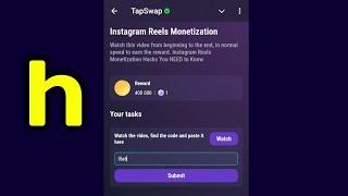 Instagram Reels Monetization | Tapswap Code | Instagram Reels Monetization Hacks You NEED to Know