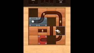 Roll the Ball slide puzzle Star Level 38 Solution