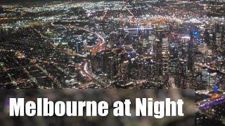 Flying over Melbourne at Night with @cirrussr20adventures2