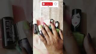 Multicolor nail paint ele 18|myglamm|lit|wanderlust|Maybelline new york|nailart#shorts