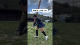 How to toss a caber! #highlandgames #kilt #caber #cabertoss