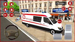 Direksiyonlu Ambulans oyunu 3D #122 American Ambulance Simulator Ambulans oyunları Android Gameplay