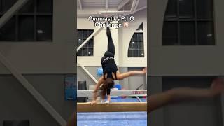 Gymnastics PIG Challenge!  #gymnast #gymnastics #sports #gym #olympics #olympic #fail #fails #d1