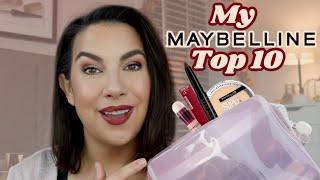 TOP 10 Maybelline Products (applying them all!)