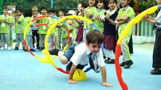 "Nothing but smiles and giggles at the Hula Hoop Crawling Race!