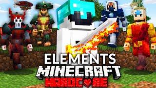 100 Players Simulate Minecraft's Elemental Tournament