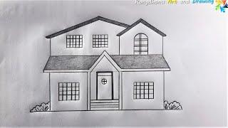 How to draw a Tinny House || #house drawing