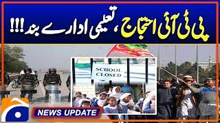 PTI Protests, Educational Institutions Closed!!! | Geo News 6:30 PM Updates | 24 Nov 2024