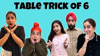 Table Trick Of 6 | RS 1313 LIVE | Ramneek Singh 1313 #Shorts