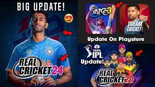 Real Cricket 24 Update PlayStore? WCC3 Logo Update, again DC24 Update, Real Cricket 20 Update!