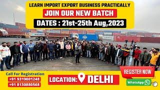 IMPORT-EXPORT Practical Training in Delhi: Get the Training You Need to Succeed | By Harsh Dhawan