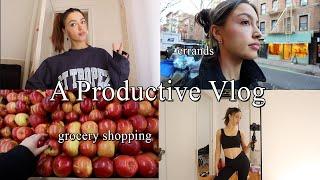 a productive vlog  moving, grocery shopping, etc.