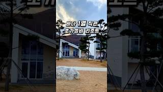 4인 15만원 초가성비 단독리조트, 바다가 바로 앞에 있어요