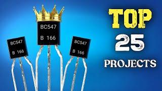 TOP 25 Electronic Projects For Beginners Using BC547 Transistor